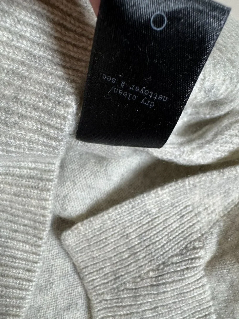 Rag & Bone Womens 100% Cashmere Sweater XS Gray Ribbed Cozy Thermal Designer